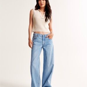 Abercrombie & Fitch Low Rise Ultra Loose Baggy Jeans 28 6